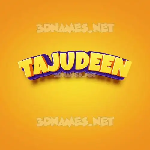 tajudeen in Orange Toon style - 3D name wallpaper tajudeen in Orange Toon style - 3D name wallpaper