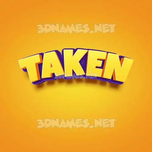 taken in Orange Toon style - 3D name wallpaper taken in Orange Toon style - 3D name wallpaper