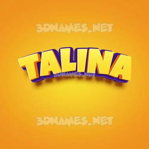 talina in Orange Toon style - 3D name wallpaper talina in Orange Toon style - 3D name wallpaper