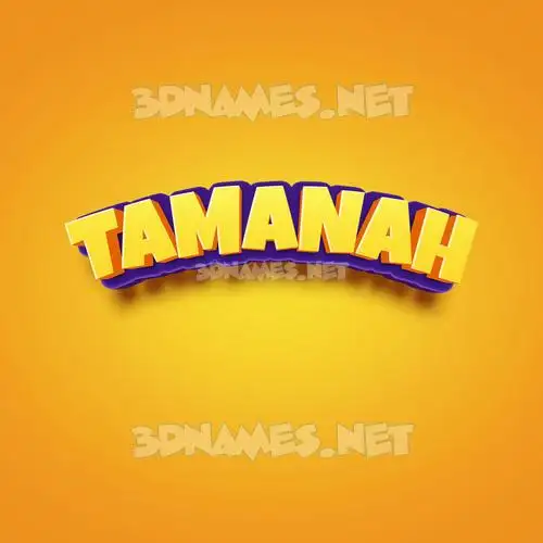 tamanah in Orange Toon style - 3D name wallpaper tamanah in Orange Toon style - 3D name wallpaper