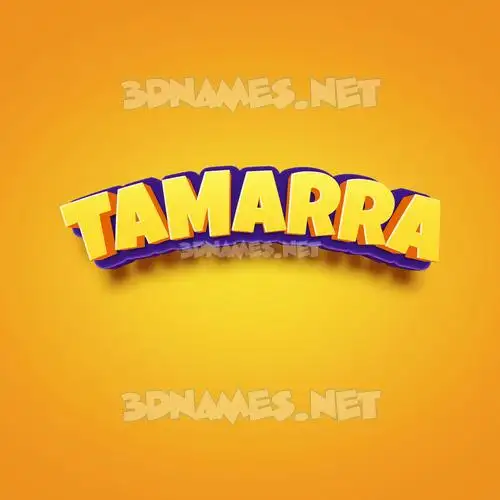 tamarra in Orange Toon style - 3D name wallpaper tamarra in Orange Toon style - 3D name wallpaper