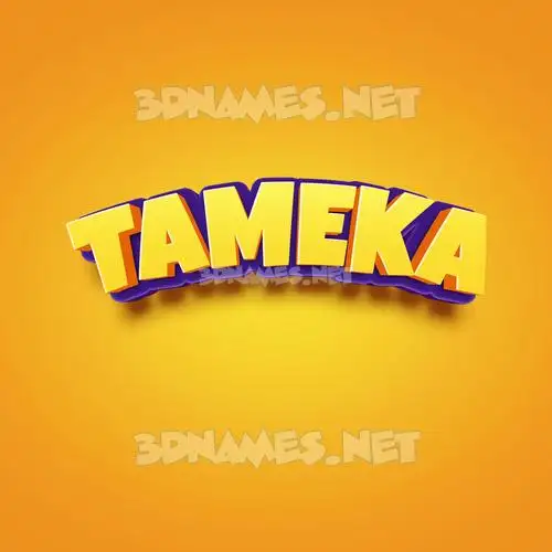 tameka in Orange Toon style - 3D name wallpaper tameka in Orange Toon style - 3D name wallpaper