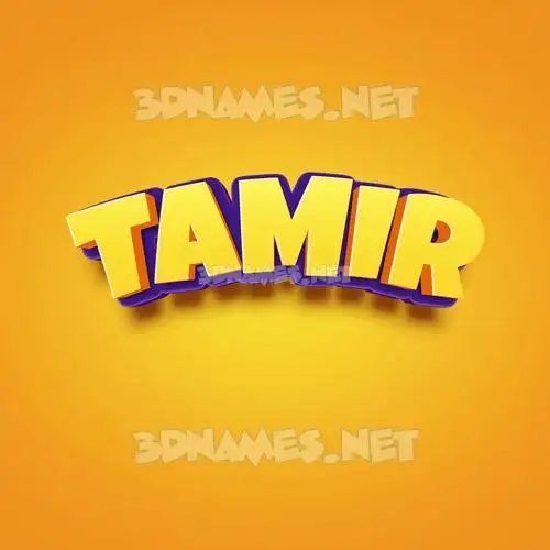 tamir in Orange Toon style - 3D name wallpaper tamir in Orange Toon style - 3D name wallpaper