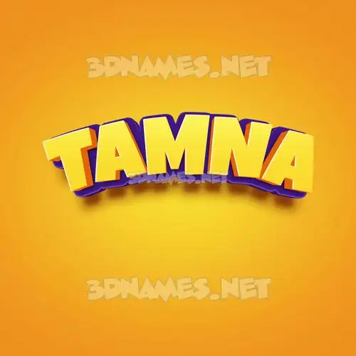 tamna in Orange Toon style - 3D name wallpaper tamna in Orange Toon style - 3D name wallpaper
