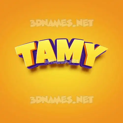 tamy in Orange Toon style - 3D name wallpaper tamy in Orange Toon style - 3D name wallpaper