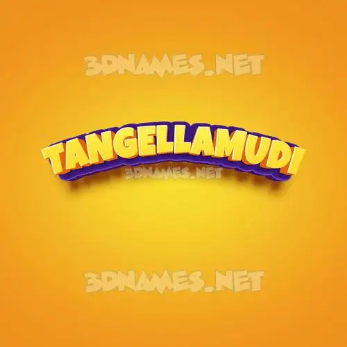 tangellamudi in Orange Toon style - 3D name wallpaper tangellamudi in Orange Toon style - 3D name wallpaper