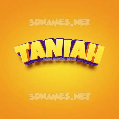 taniah in Orange Toon style - 3D name wallpaper taniah in Orange Toon style - 3D name wallpaper