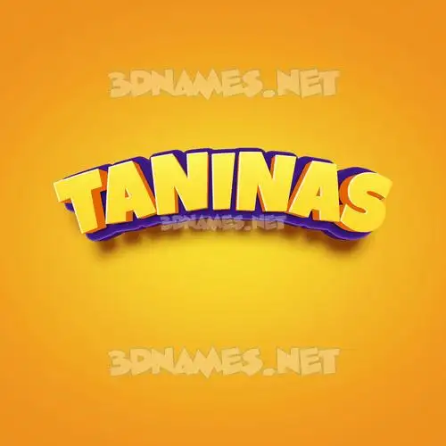 taninas in Orange Toon style - 3D name wallpaper taninas in Orange Toon style - 3D name wallpaper