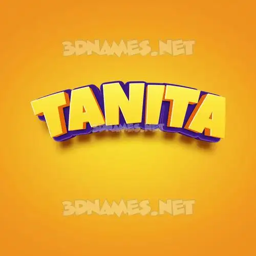 tanita in Orange Toon style - 3D name wallpaper tanita in Orange Toon style - 3D name wallpaper