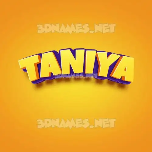 taniya in Orange Toon style - 3D name wallpaper taniya in Orange Toon style - 3D name wallpaper