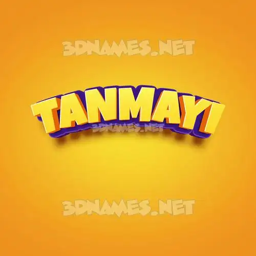 tanmayi in Orange Toon style - 3D name wallpaper