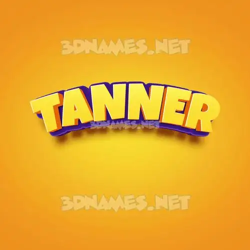 tanner in Orange Toon style - 3D name wallpaper tanner in Orange Toon style - 3D name wallpaper