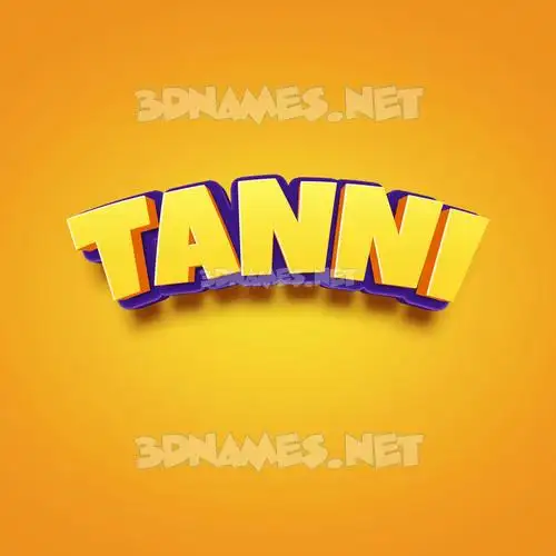 tanni in Orange Toon style - 3D name wallpaper tanni in Orange Toon style - 3D name wallpaper