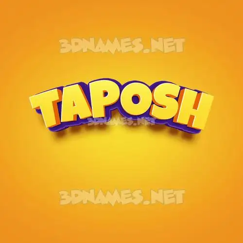 taposh in Orange Toon style - 3D name wallpaper taposh in Orange Toon style - 3D name wallpaper