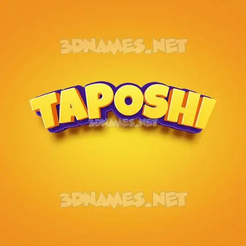 taposhi in Orange Toon style - 3D name wallpaper taposhi in Orange Toon style - 3D name wallpaper