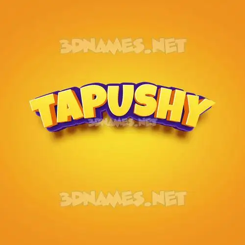 tapushy in Orange Toon style - 3D name wallpaper tapushy in Orange Toon style - 3D name wallpaper