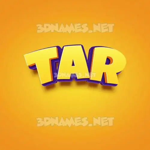 tar in Orange Toon style - 3D name wallpaper tar in Orange Toon style - 3D name wallpaper