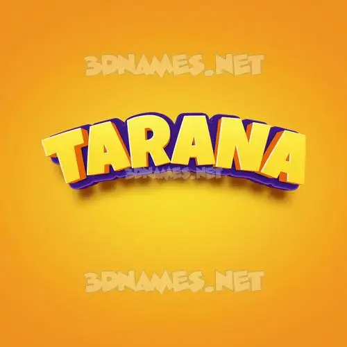 tarana in Orange Toon style - 3D name wallpaper tarana in Orange Toon style - 3D name wallpaper