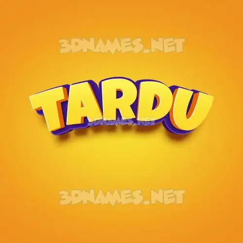 tardu in Orange Toon style - 3D name wallpaper tardu in Orange Toon style - 3D name wallpaper