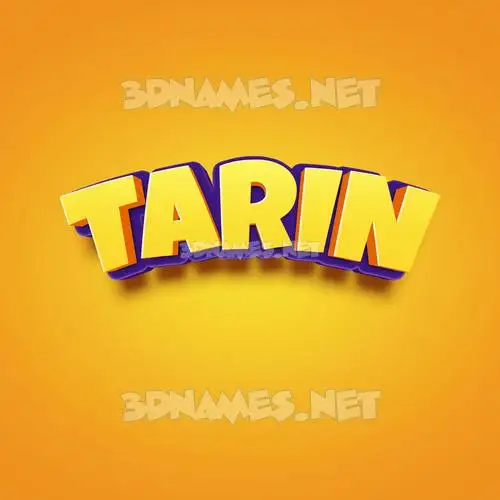 tarin in Orange Toon style - 3D name wallpaper tarin in Orange Toon style - 3D name wallpaper