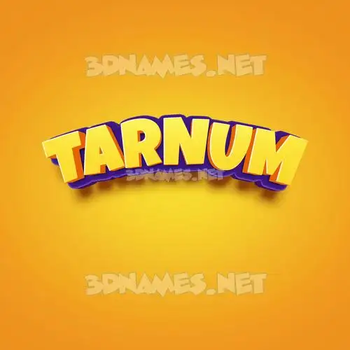 tarnum in Orange Toon style - 3D name wallpaper tarnum in Orange Toon style - 3D name wallpaper