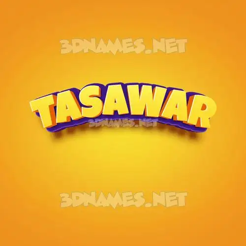 tasawar in Orange Toon style - 3D name wallpaper tasawar in Orange Toon style - 3D name wallpaper