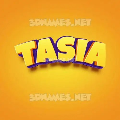 tasia in Orange Toon style - 3D name wallpaper tasia in Orange Toon style - 3D name wallpaper