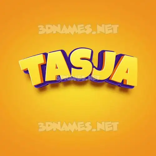 tasja in Orange Toon style - 3D name wallpaper tasja in Orange Toon style - 3D name wallpaper