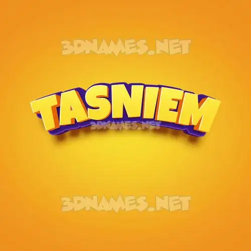 tasniem in Orange Toon style - 3D name wallpaper tasniem in Orange Toon style - 3D name wallpaper