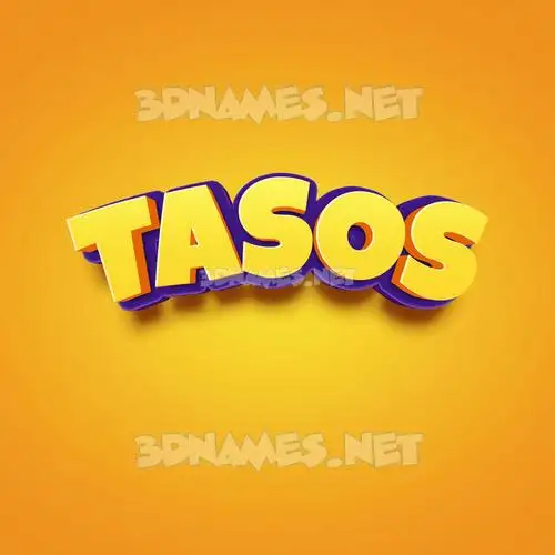 tasos in Orange Toon style - 3D name wallpaper tasos in Orange Toon style - 3D name wallpaper