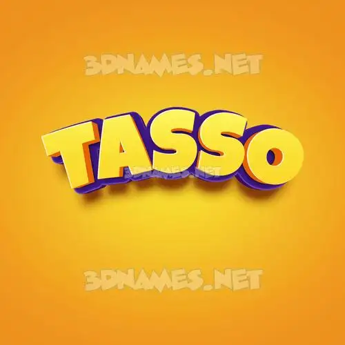 tasso in Orange Toon style - 3D name wallpaper tasso in Orange Toon style - 3D name wallpaper