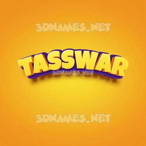 tasswar in Orange Toon style - 3D name wallpaper tasswar in Orange Toon style - 3D name wallpaper