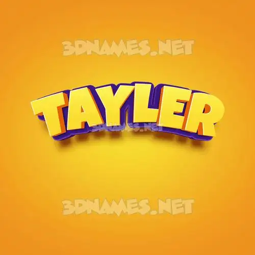 tayler in Orange Toon style - 3D name wallpaper tayler in Orange Toon style - 3D name wallpaper