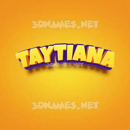 taytiana in Orange Toon style - 3D name wallpaper taytiana in Orange Toon style - 3D name wallpaper