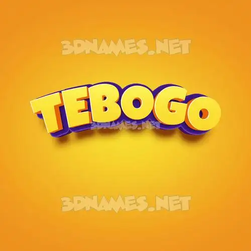 tebogo in Orange Toon style - 3D name wallpaper tebogo in Orange Toon style - 3D name wallpaper