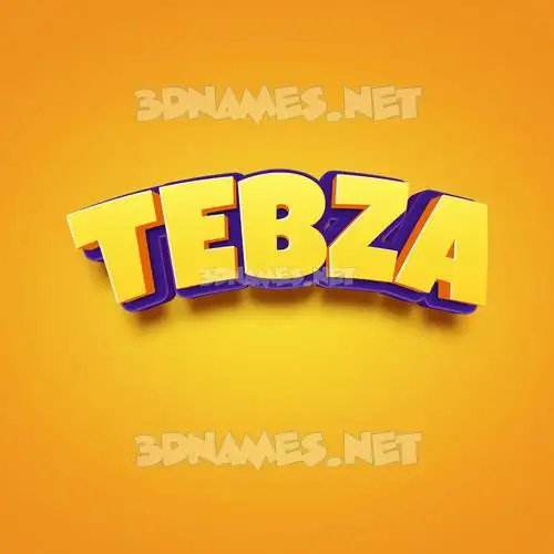 tebza in Orange Toon style - 3D name wallpaper tebza in Orange Toon style - 3D name wallpaper