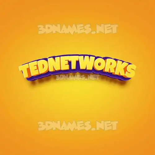 tednetworks in Orange Toon style - 3D name wallpaper tednetworks in Orange Toon style - 3D name wallpaper