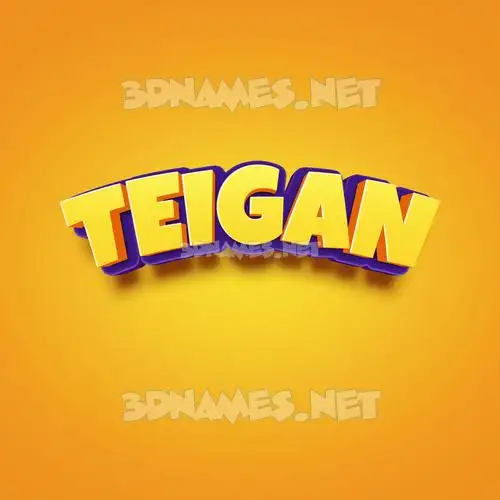 teigan in Orange Toon style - 3D name wallpaper teigan in Orange Toon style - 3D name wallpaper