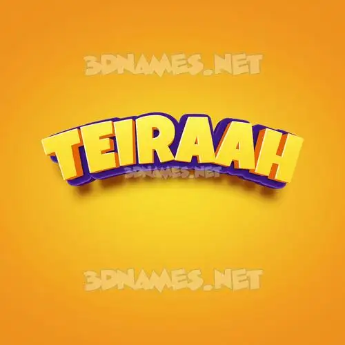 teiraah in Orange Toon style - 3D name wallpaper teiraah in Orange Toon style - 3D name wallpaper