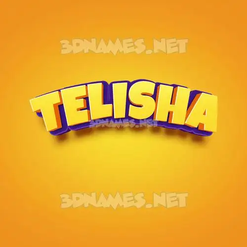 telisha in Orange Toon style - 3D name wallpaper telisha in Orange Toon style - 3D name wallpaper