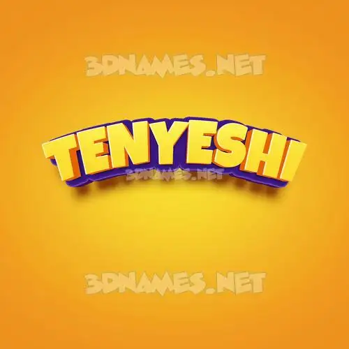 tenyeshi in Orange Toon style - 3D name wallpaper tenyeshi in Orange Toon style - 3D name wallpaper