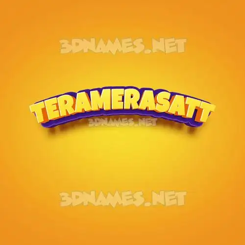 teramerasatt in Orange Toon style - 3D name wallpaper teramerasatt in Orange Toon style - 3D name wallpaper