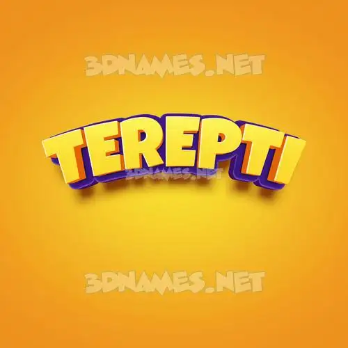terepti in Orange Toon style - 3D name wallpaper terepti in Orange Toon style - 3D name wallpaper