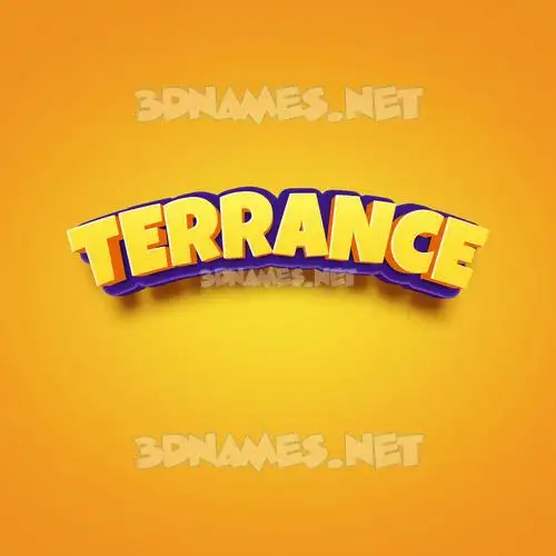 terrance in Orange Toon style - 3D name wallpaper terrance in Orange Toon style - 3D name wallpaper