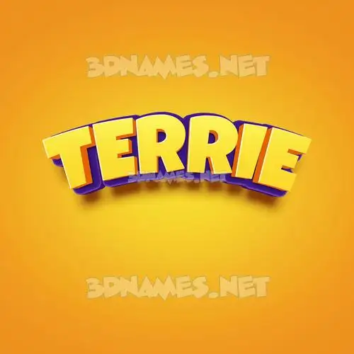 terrie in Orange Toon style - 3D name wallpaper terrie in Orange Toon style - 3D name wallpaper