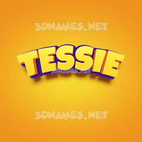 tessie in Orange Toon style - 3D name wallpaper tessie in Orange Toon style - 3D name wallpaper