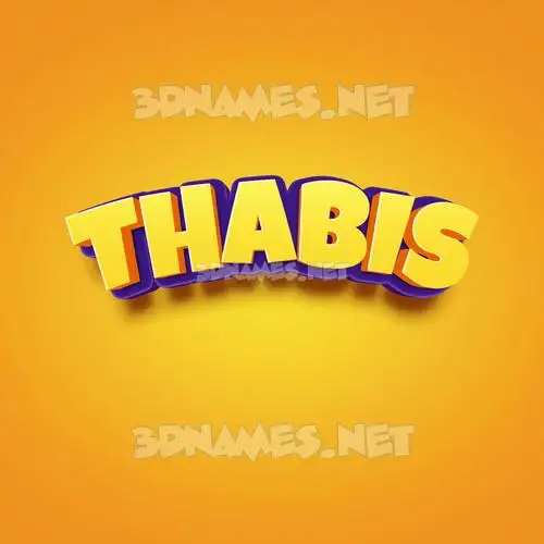 thabis in Orange Toon style - 3D name wallpaper thabis in Orange Toon style - 3D name wallpaper