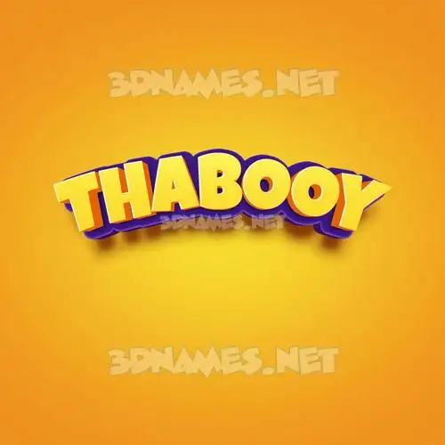 thabooy in Orange Toon style - 3D name wallpaper thabooy in Orange Toon style - 3D name wallpaper