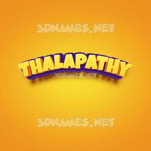 thalapathy in Orange Toon style - 3D name wallpaper thalapathy in Orange Toon style - 3D name wallpaper