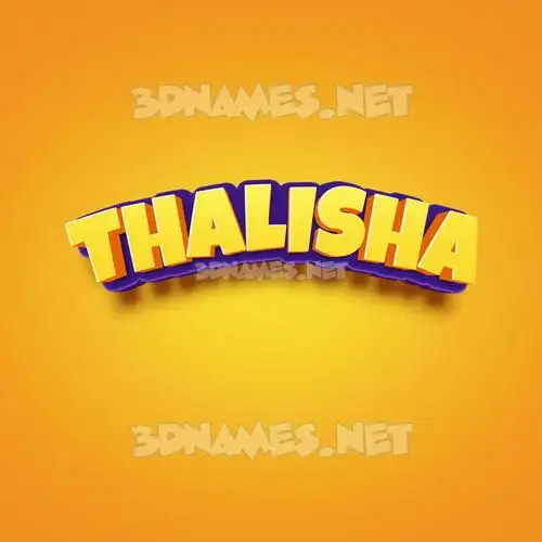 thalisha in Orange Toon style - 3D name wallpaper thalisha in Orange Toon style - 3D name wallpaper
